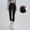 Black high waisted leggings for women a1, variant on Cagogo Women's High Waisted Leggings Stretch Slim Fit Solid Casual Workout Active Long Pants Sporty Yoga Gym Running Lounge Trousers, Blue XL
