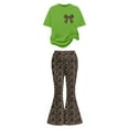 thumbnail image 2 of MuXiKeJi Clothes Girls Long Sleeve Top And Pants Set Giraffe Print Crew Neck Outfit For Daily Outdoor for 3-8 Years, 2 of 5