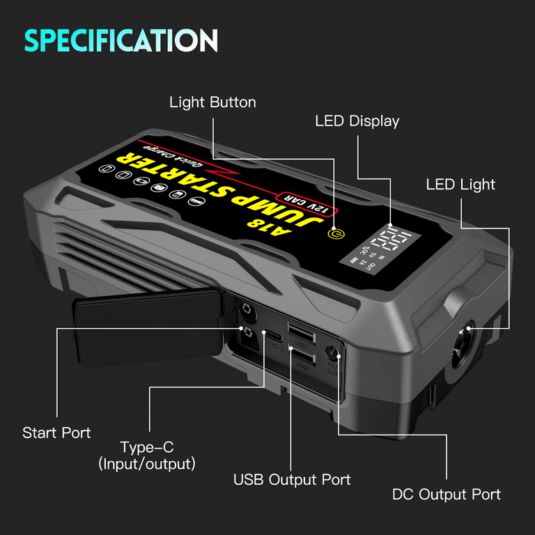 Loftek portable car battery jump starter deals