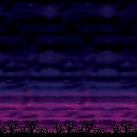 Spooky Sky Backdrop 4 X 30 - 6 Pack (1 Per Package)