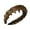 Coffee, variant on Cloth Wrapped Wavy Hairband with Teeth Comb Textured Plastic Headband for Women Non-Slip Hair Accessory Decorative Hair Pin for Long Short Curly Straight Hair Party Work School Gift