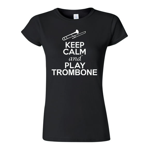 Junior Keep Calm And Play Trombone Music Lover Musician DT T-Shirt Tee