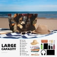 thumbnail image 5 of Balery Flower Crown Dog Beach Travel Bag - Water-Resistant, Large Capacity Lightweight Tote with 7 Pockets for Women and Men - Perfect for Beach, Pool, Gym, and Travel, 5 of 7
