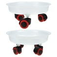 thumbnail image 1 of MasteelfCA 2Pcs Movable Flowerpot Tray Universal Wheel Flowerpot Base Flowerpot Holding Tray, 1 of 7