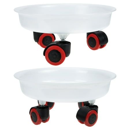 

Homemaxs 2Pcs Movable Flowerpot Tray Universal Wheel Flowerpot Base Flowerpot Holding Tray