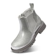 thumbnail image 2 of Bocca Girls Glitter Chelsea Boots Gray Ankle Booties With Zipper 1M, 2 of 6