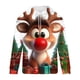 thumbnail image 4 of Sudadera con capucha para hombre, estilo moderno, con estampado navideño de vendaje, manga larga, deportiva, con bolsillo, blusa de poliéster, 4 of 5