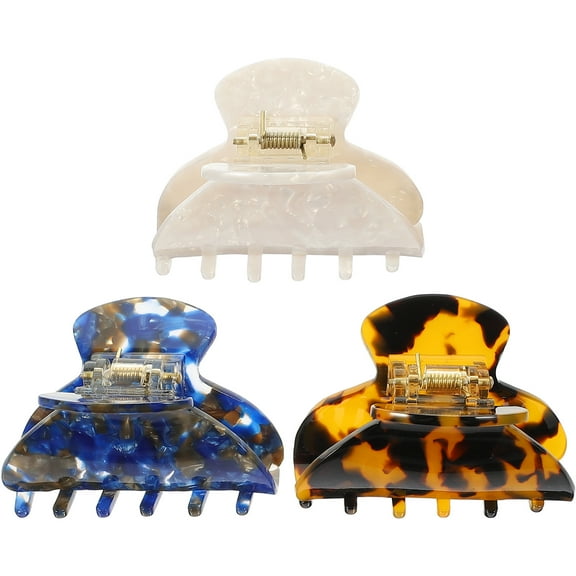 FRCOLOR  3 Pcs Hair Clips for Women Thick Claw Thin Dressy Goody Miss