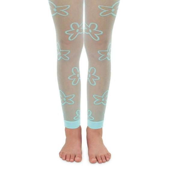 Jefferies Socks Girl's Daisy Footless Tights 1 Pair Pack