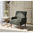 thumbnail image 2 of Jopath Modern Accent Chair with 2" Wide Wale Corduroy, 9" Solid Wood Legs, Comfortable Upholstered Armchair for Living Room Bedroom Reading Room Army Green, 2 of 9
