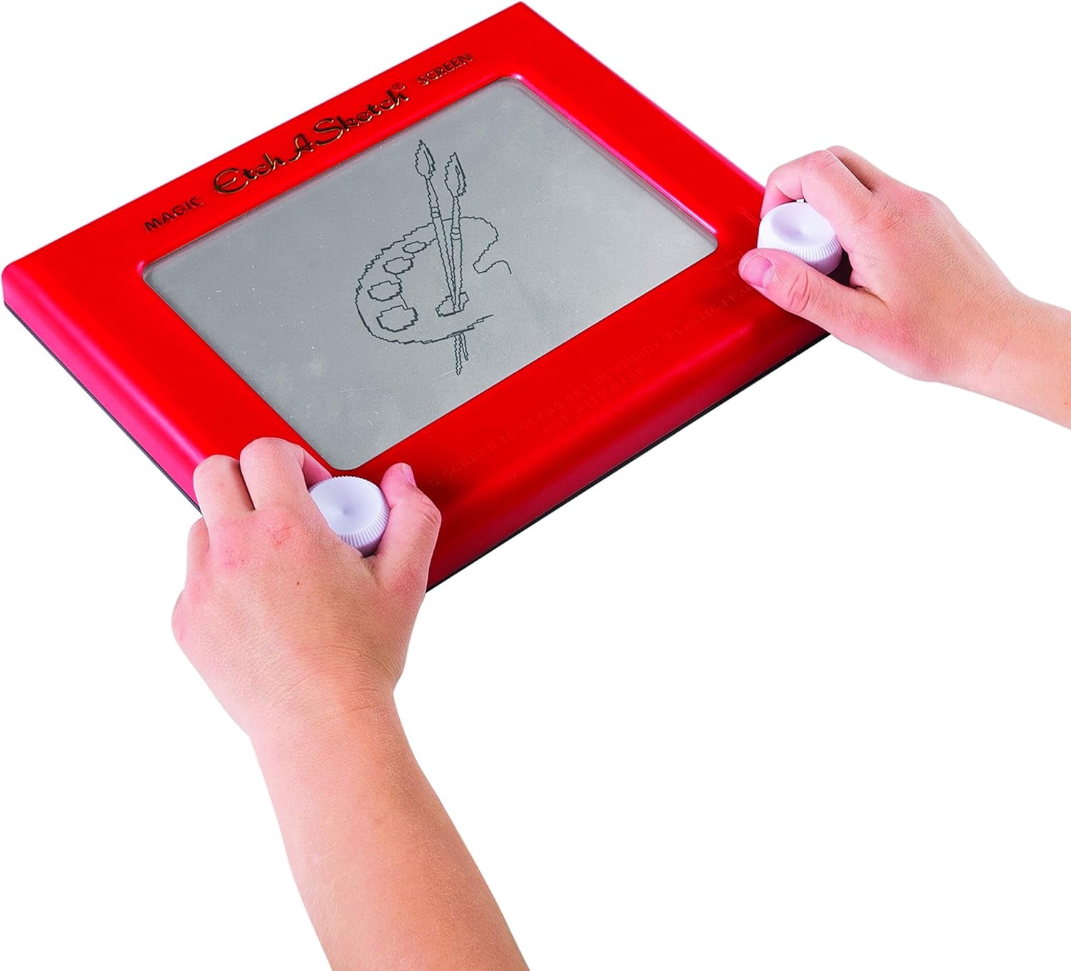 Etch A Sketch Erasable Kids Toy Doodle Tablets, Plastic Red