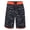 Wavy Striped Dots Black, variant on Kids' Boys' Youth Block Party 17" Boardshorts Swim Trunks (16/28, Wavy Striped Dots Black)