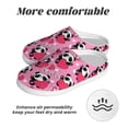 thumbnail image 6 of Balery Panda Heart Valentine Pattern Women's Fuzzy Memory Foam Slippers Fluffy Winter House Shoes Indoor and Outdoor-35/36, 6 of 7