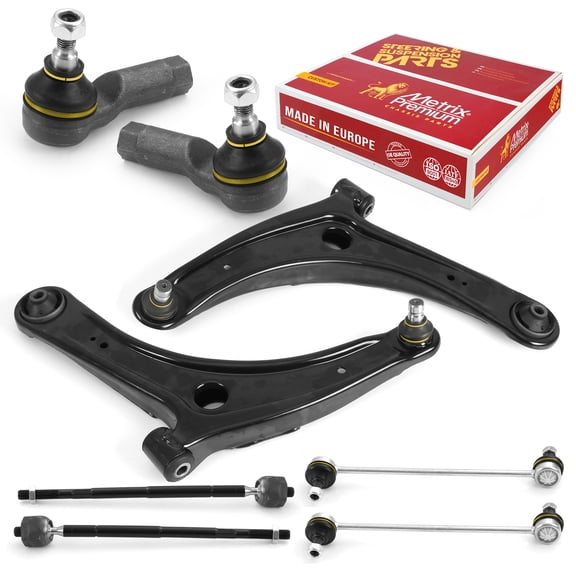 Metrix Premium Chassis Parts - 8 PC Front End Suspension Kit Fits 2009-2017 Mitsubishi Lancer, 2007-2017 Outlander, ES800471, EV800638, K80258, RK620548, RK620549, Made in Europe
