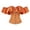Orange, variant on White Corset Tops For Women Jacquard Off Shoulder Satin Ruffle Hook Closure Bustier Waist Cinching Bust Support Elegant Body Shaper Top White Corset Dress XXL