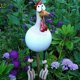thumbnail image 2 of Gallina decorativa para jardín, divertidas estatuas de jardín para decoración de jardín de hadas al aire libre, divertidas esculturas de figuras de animales con forma de gallina y pollo de, 2 of 5