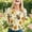 Yellow, variant on 2026 Summer Tops for Women Casual Tops Office Elegance Tee with Floral Design Comfort Fit Blouse(Light Pink1,L)