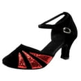 thumbnail image 1 of Amzcrzy Zapatos de mujer,Zapatos de mujer,Zapatillas de mujer, Zapatos de baile latino de tango de salón para mujer Zapatos de lentejuelas Zapatos de baile social Sandalias Mujer Zapatillas De Casa, 1 of 9