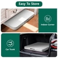 thumbnail image 6 of HOUSNIFLEX 5FT Folding Table, Heavy Duty Portable Table, Waterproof HDPE, Foldable for Picnic, Party, Camping, Dining, BBQ, Indoor & Outdoor, White, 6 of 9