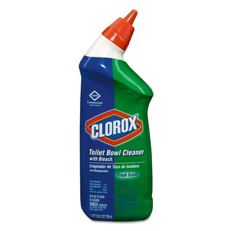 Clorox 31 Toilet Bowl Cleaner With Bleach, Fresh, 24oz Bottle, 12/carton
