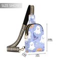 thumbnail image 2 of FORMRS Womens Crossbody Sling Bag Travel Daypack Shoulder Chest Backpack, Blue Halloween, 2 of 7