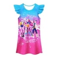 thumbnail image 1 of Moonsky Vestido de Huntrix con las cantantes de Dem0n Hunters, Rumi, Mira y Zoey. volantes y un bolso a juego. Perfecto disfraz de actuación o atuendo para el escenario.,Rosa,110, 1 of 2