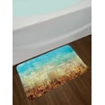 thumbnail image 2 of Colorful Bath Mat, Abstract Creative Weathered Design Grunge Effect Contemporary Art, Plush Bathroom Decor Mat with Non Slip Backing, 29.5" X 17.5", Brown Yellow, by Ambesonne, 2 of 2