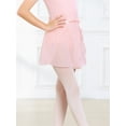 thumbnail image 4 of Stelle Girls' Sequins Ballet Skirt Chiffon Wrap Dance Skirt,Tie up Sheer Dance Skate Over Scarf for Leotards Half Dress,Pink, 4 of 6
