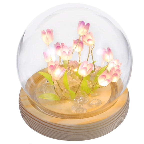 BESTYASH -Shaped Decorative Night Lamp, Plastic Simulation Flower Design, Style, Perfect Set for Home