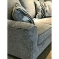 thumbnail image 4 of Neutral Textured Fabric Living Room - 4 In Gray Includes , , Chair, Overstuffed Back Cushions, High Foam Seats, Flared Arms, Plastic Legs Furniture Upholstery Seat Slightly Rolled Arms, 4 of 5