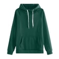 thumbnail image 2 of Xcmzpl Womens Hoodies Basic Solid Color Hooded Sweatshirt Oversized Pullover Tops Soft Long Sleeve T-shirts Early Fall Fashion, 2 of 4