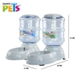 thumbnail image 4 of Kit De Contenedores Para Agua Y Alimento Fancy Pets 2 Pzas Color Blanco, 4 of 6
