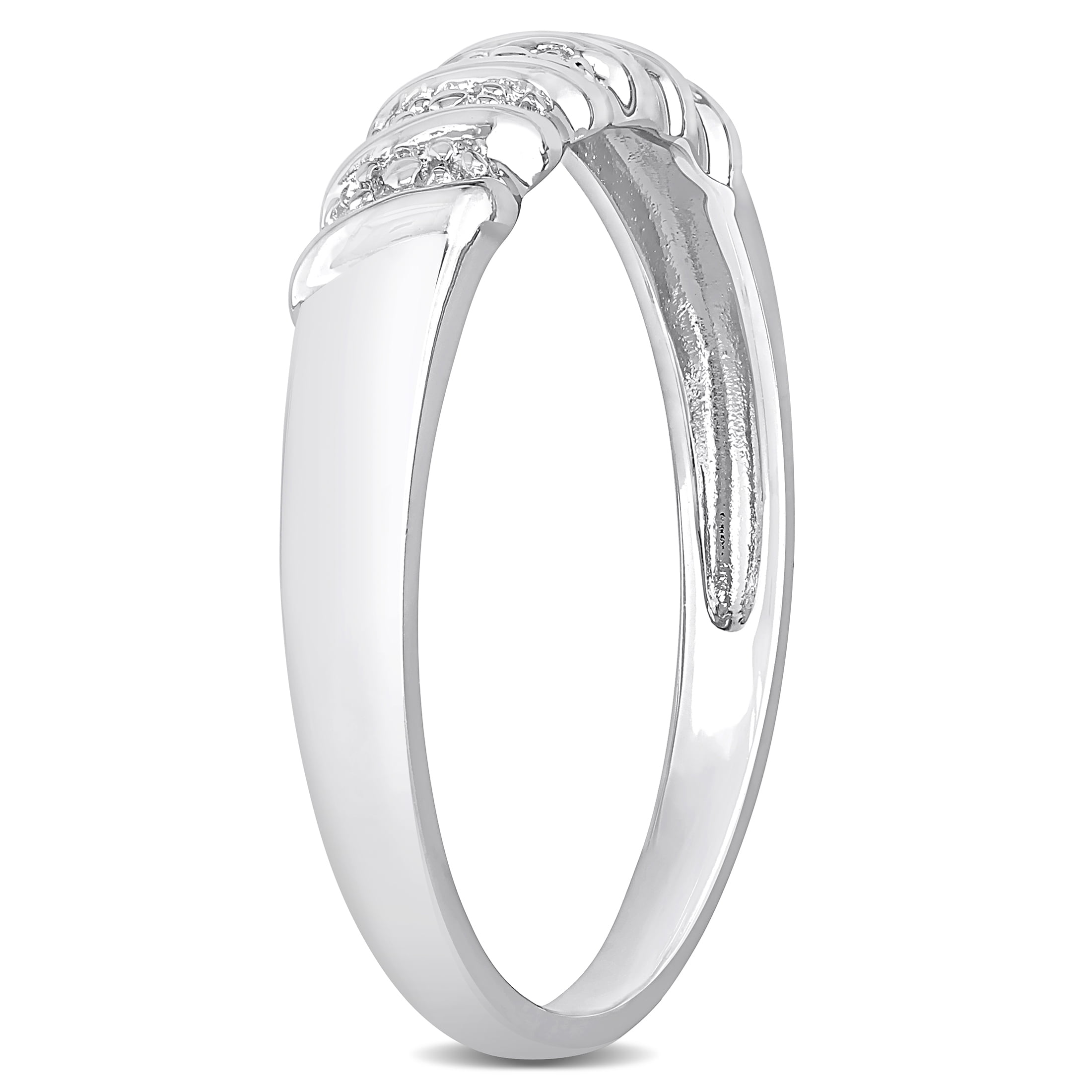 Everly Men's Sterling Silver Wedding Ring