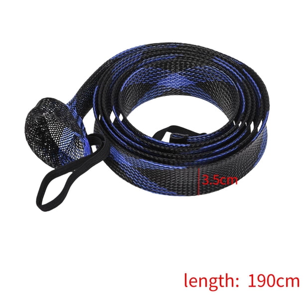 Manga De La Cubierta De , Calcetines De De Pescar De De Pescar Con Mosca, Guantes De Caña De Pescar De Red , Equipo De Azul Negro Soledad Funda Para Caña De