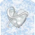 thumbnail image 4 of Inktastic Lung Cancer Awareness White Ribbon Around Heart T-Shirt, 4 of 5