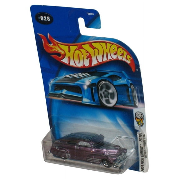 Hot Wheels 2004 First Editions 28/100 (2004) Chevy Fleetline 1947 Purple Toy Car #028