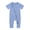 Blue, variant on Emy Dola Baby Boys Girls Pajamas Bamboo Viscose Short Sleeve Zipper Romper Jumpsuits Sleep and Play 3-24 Months