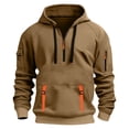 thumbnail image 1 of pstuiky camisa de manga larga para hombre, Sudadera deportiva informal con capucha y mangas largas para hombre top de hombre m, 1 of 6