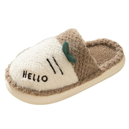 

HSMQHJWE Men S Slippers With Arch Support Dude Slippers For Men Men Slippers Autumn And Winter Indoor And Outdoor Fashion Comfortable Cartoon Flat Bottom Round Head Warm Non Slip Lamb Wool Slippers
