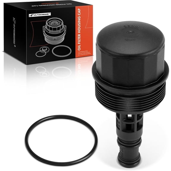 A-Premium Oil Filter Housing Cover Cap with O-Rings Compatible with Mercedes Benz C230 C250 C380 C300 C350 E280 E300 E350 GL450 GL500 GL550 GLK280 GLK300 GLK350 ML350 ML450 ML500 ML550 S400 S450 S550