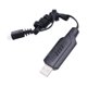thumbnail image 3 of Cable de carga USB de 7,4 V, adaptador de carga para juguetes de control remoto, repuestos con indicadores LED, resistente para coche RC, conector, 3 of 10