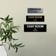 thumbnail image 3 of Basic Coat Room Sign (Ivory/Dark Brown) - Medium, 3 of 4