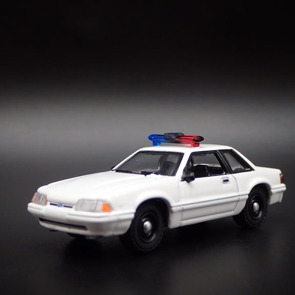 Open Box 1987-1993 FORD MUSTANG SSP POLICE NOTCHBACK FOXBODY 1:64 SCALE DIECAST MODEL CAR