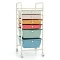 thumbnail image 2 of Kepooman File Storage Organizer,File Cabinet,6 Drawers Rolling Storage Cart Organizer-Macaron, 2 of 7