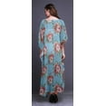 thumbnail image 4 of Bimba Floral Ladies Kaftan Holiday Loungewear Maxi Dress Beach Coverup-4X-5X, 4 of 5