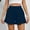 Dark Blue, variant on IDALL Athletic Shorts for Women Linen Shorts Women Casual Shorts Comfy Drawstring Lace Up Elastic Waist Summer With Pockets Wide Leg Shorts Summer Shorts Lounge Shorts Women Army Green L