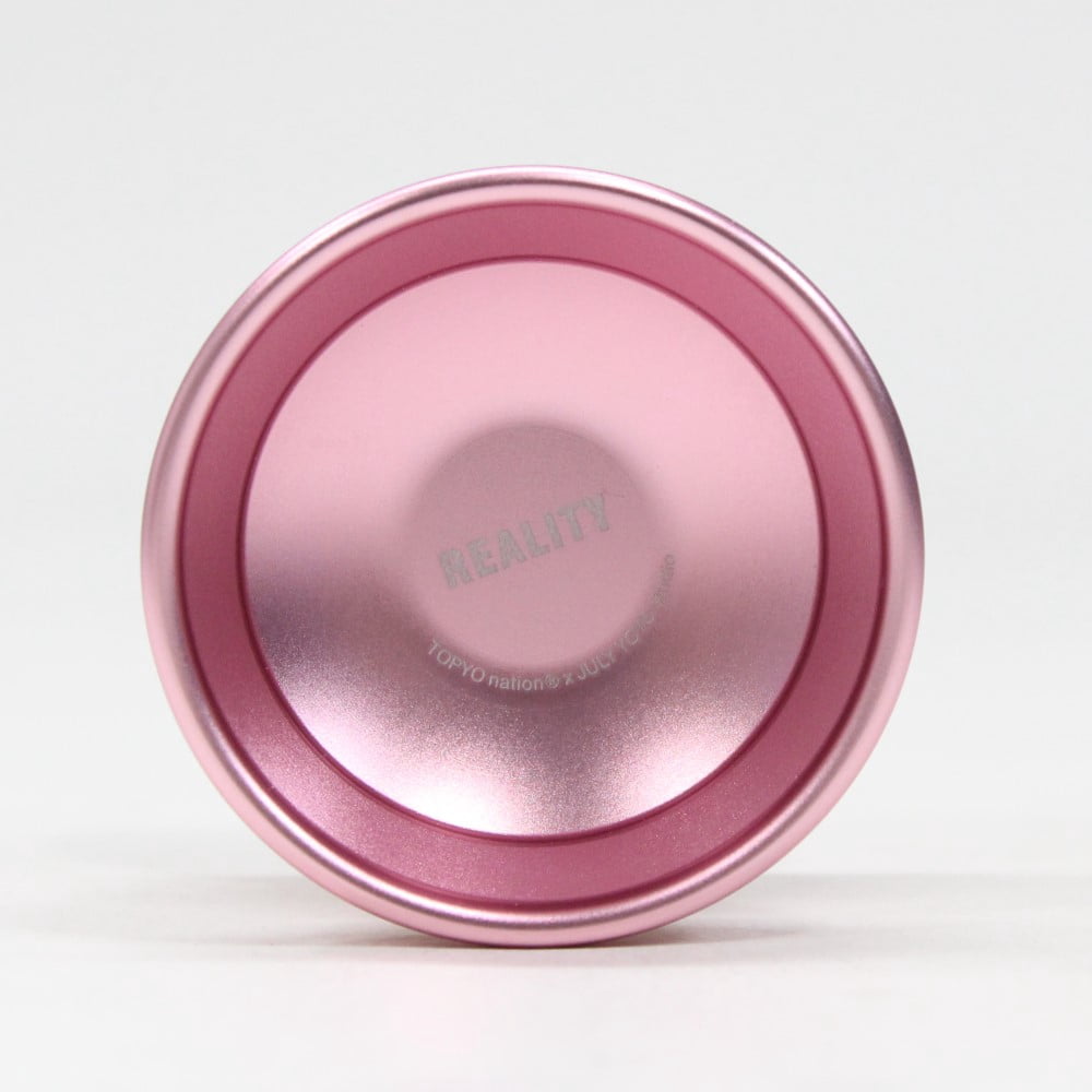 TOP YO Reality Yo-Yo - TOPYOnation x JULY YOYO Collaboration - Bi-Metal YoYo (Pink with Gold Ring)