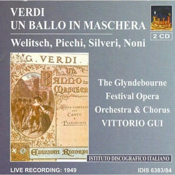Verdi / Alan / Loring / Noni - Un Ballo in Mascher - Music & Performance - CD