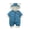 Blue, variant on Boys Winter Coat Baby Girls Thick Snowsuit Coats Kids Outdoor Warm Windproof Hooded Romper Jumpsuit Clothes Jackets For Boys Navy 0 Months-6 Months