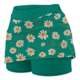 thumbnail image 3 of LEBONYARD Womens Shorts Plus Size Clearance $5,Women Solid Color Bottom Pants Floral Skirt Medium Waist Skirt Pants Sports Shorts Bottom Skirt Mint Green M, 3 of 5